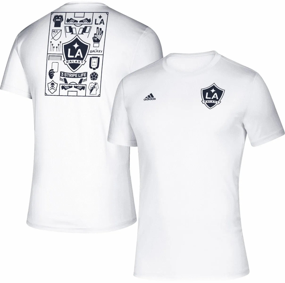 adidas 2020 LA Galaxy SS Creator Tee - White