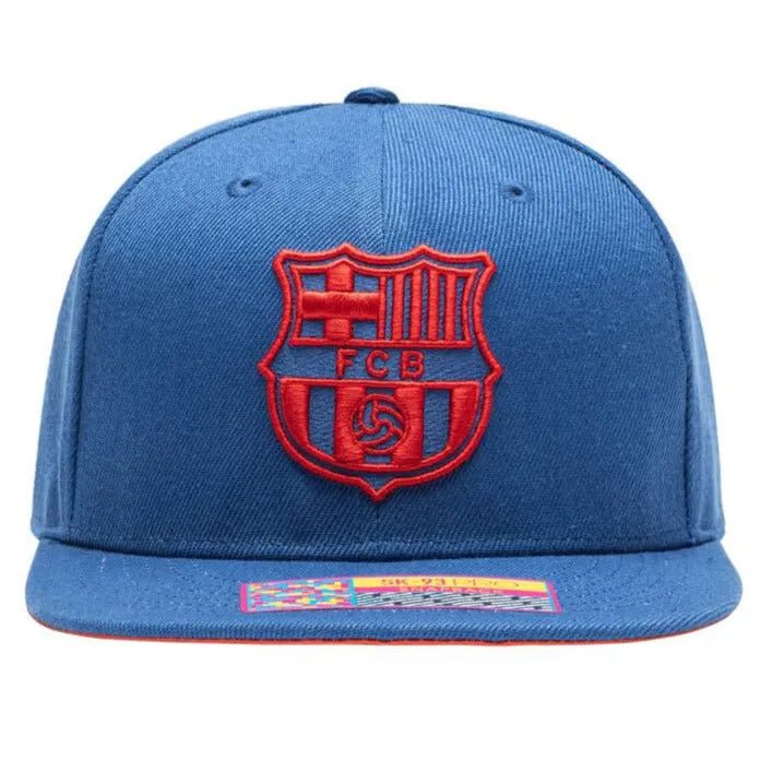 FI Collection Barcelona Crayon Snapback Hat - Blue (Front)