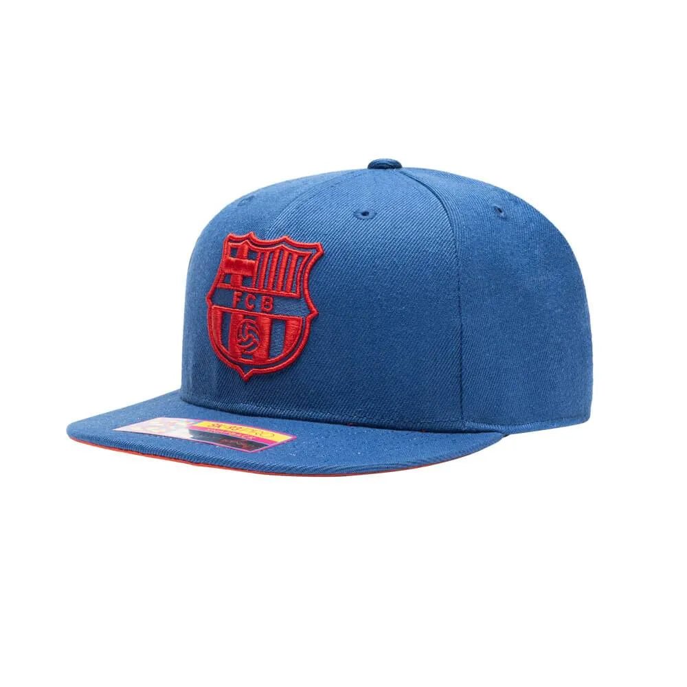 FI Collection Barcelona Crayon Snapback Hat - Blue (Lateral - SIde 1)