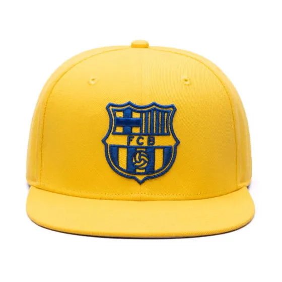 Fan Ink Collection Barcelona Retro Capsule Snapback Hat - Cyber Yellow