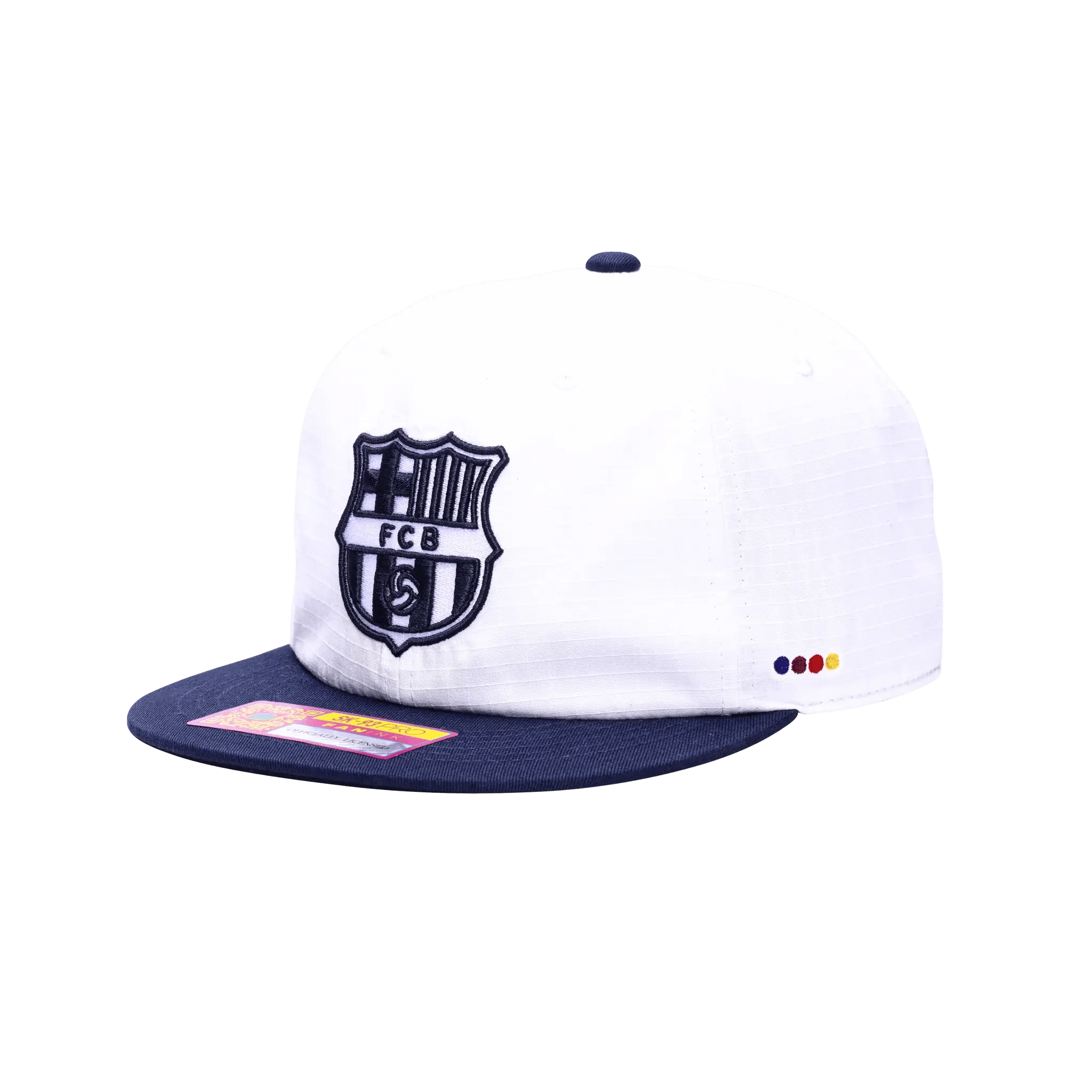 Fan Ink Collection Barcelona Swingman Wax Snapback Hat (Lateral - Front 1)