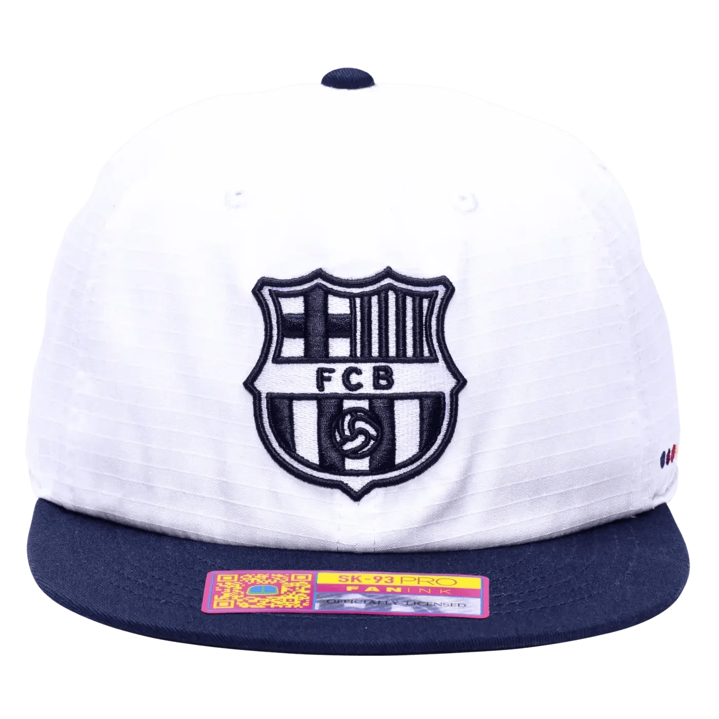 Fan Ink Collection Barcelona Swingman Wax Snapback Hat (Front)