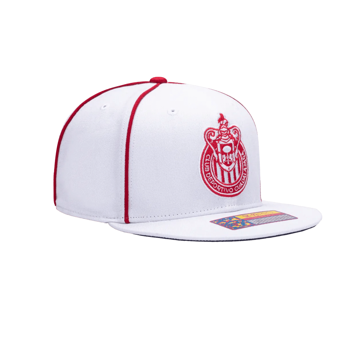 Fan Ink Collection Chivas Cali Day Snapback Hat - White-Red
