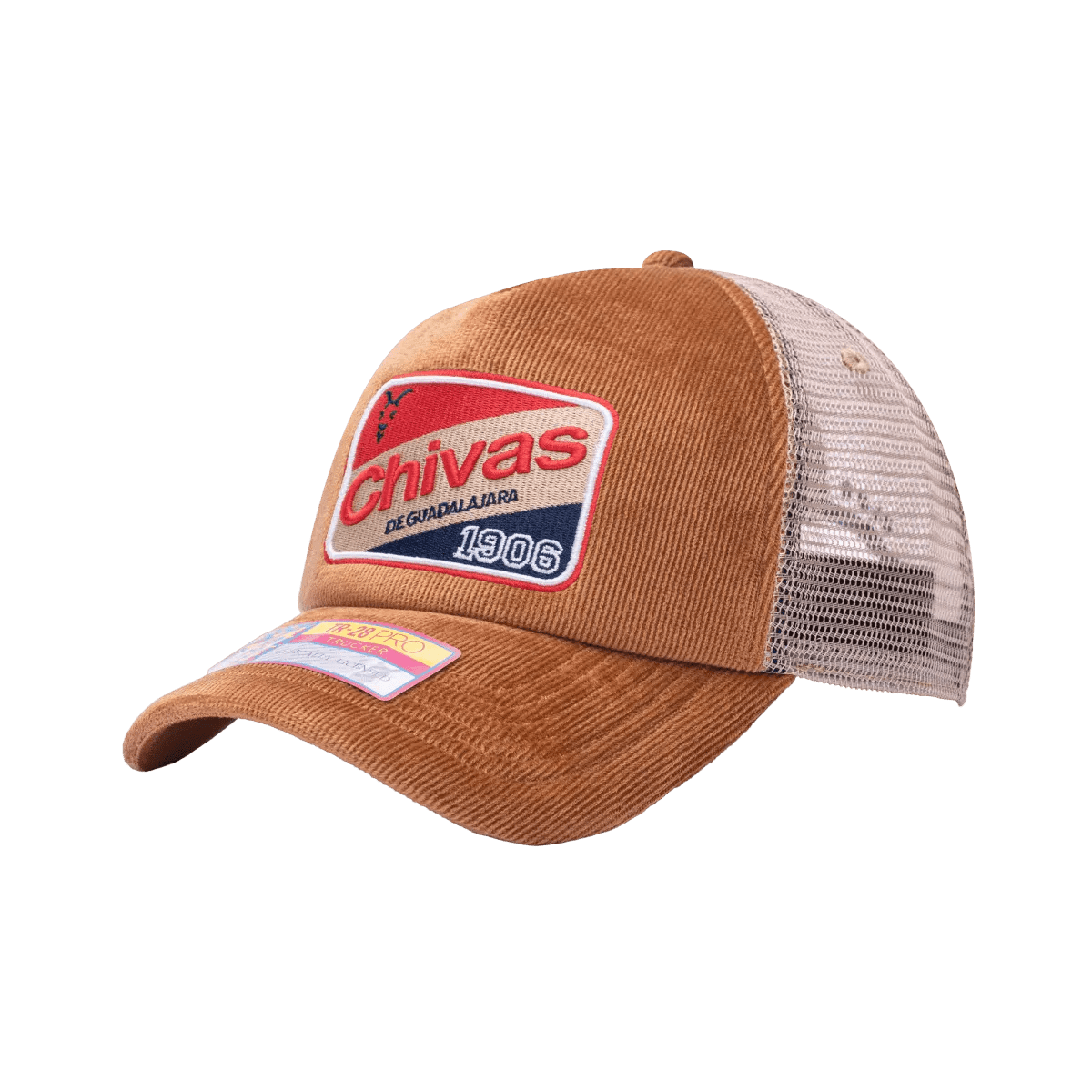 Fan Ink Collection Chivas Camionero Trucker Hat - Brown