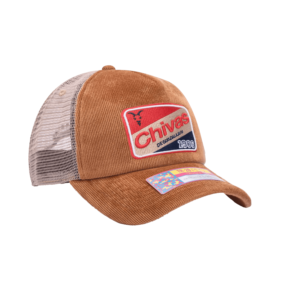 Fan Ink Collection Chivas Camionero Trucker Hat - Brown