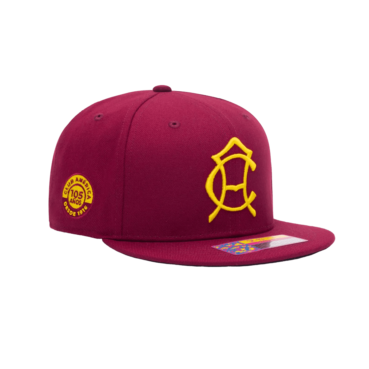 Fan Ink Collection Club America 105TH Anniversary Retro Snapback - Burgundy