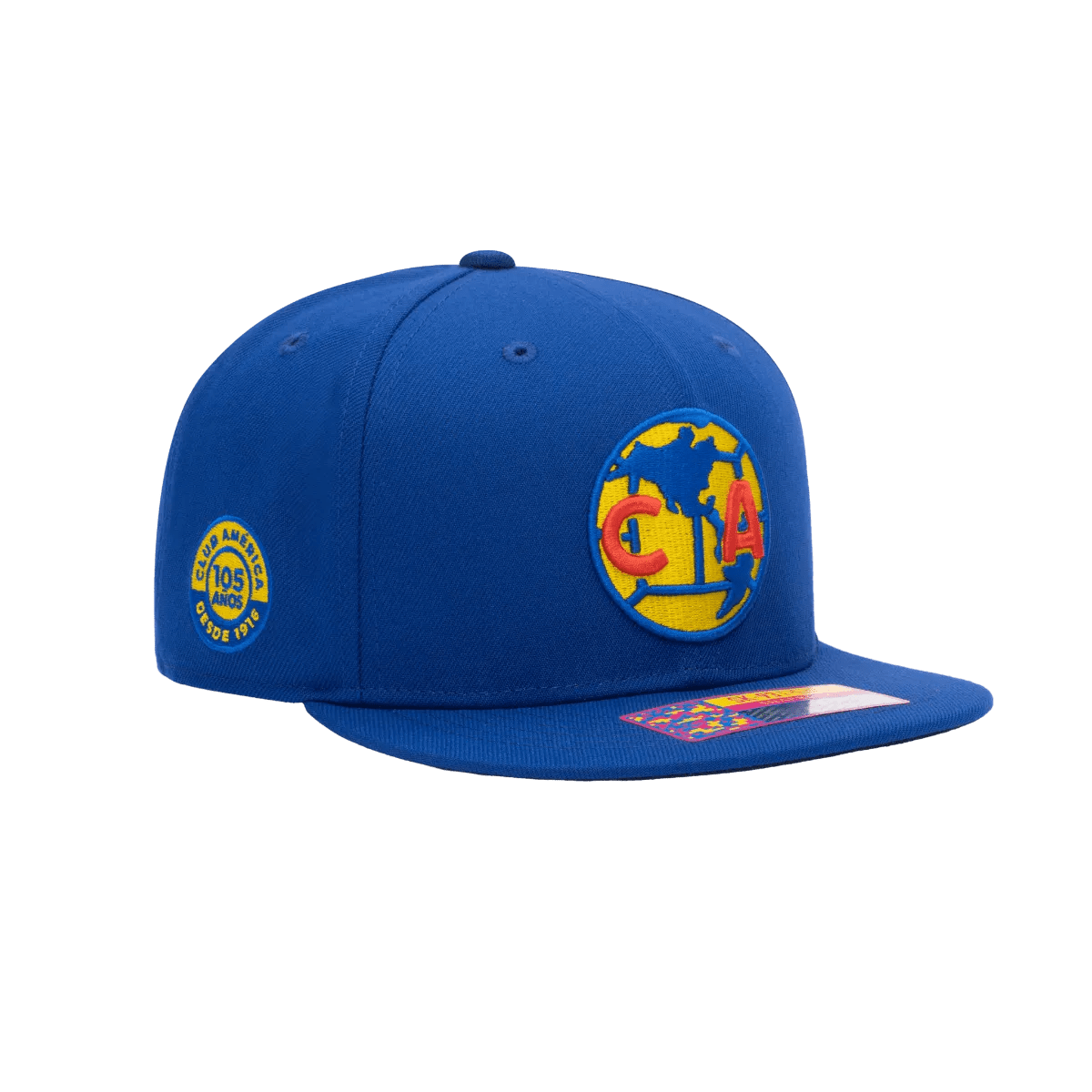 Fan Ink Collection Club America 105TH Anniversary Retro Snapback - Royal