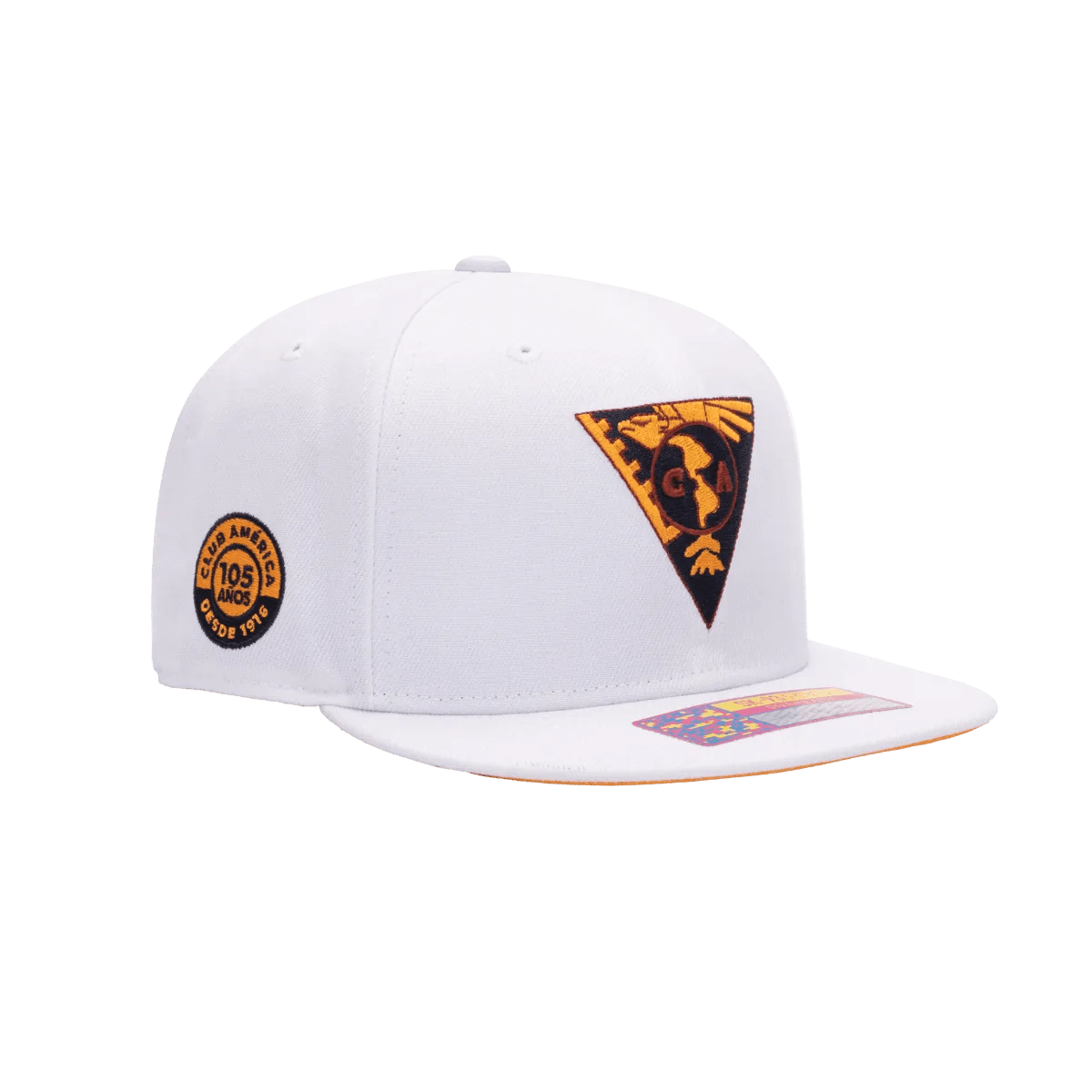 Fan Ink Collection Club America 105TH Anniversary Retro Snapback - White