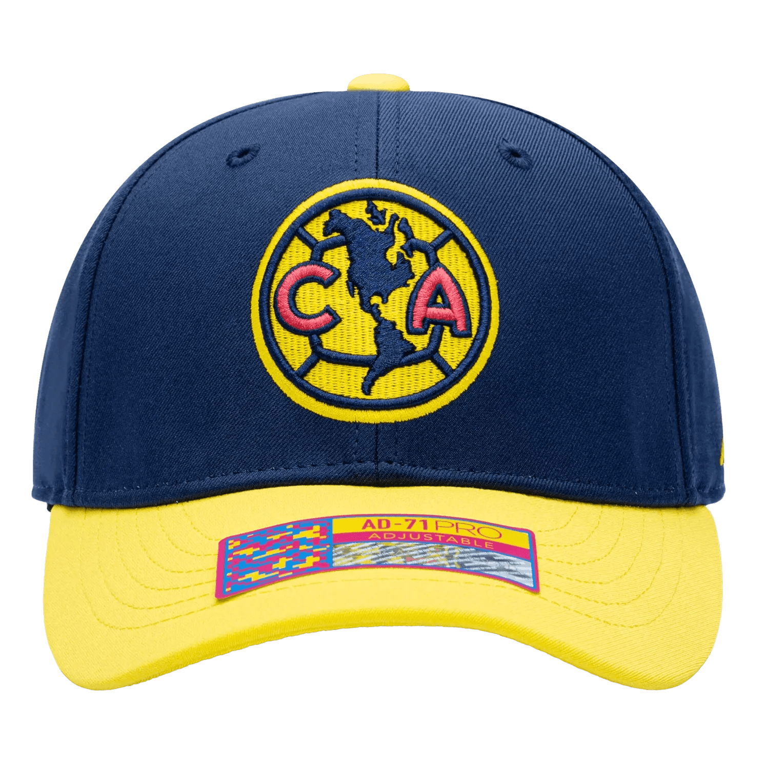 FI Collection Club America Bambo Classic Hat Navy/Yellow (Front)