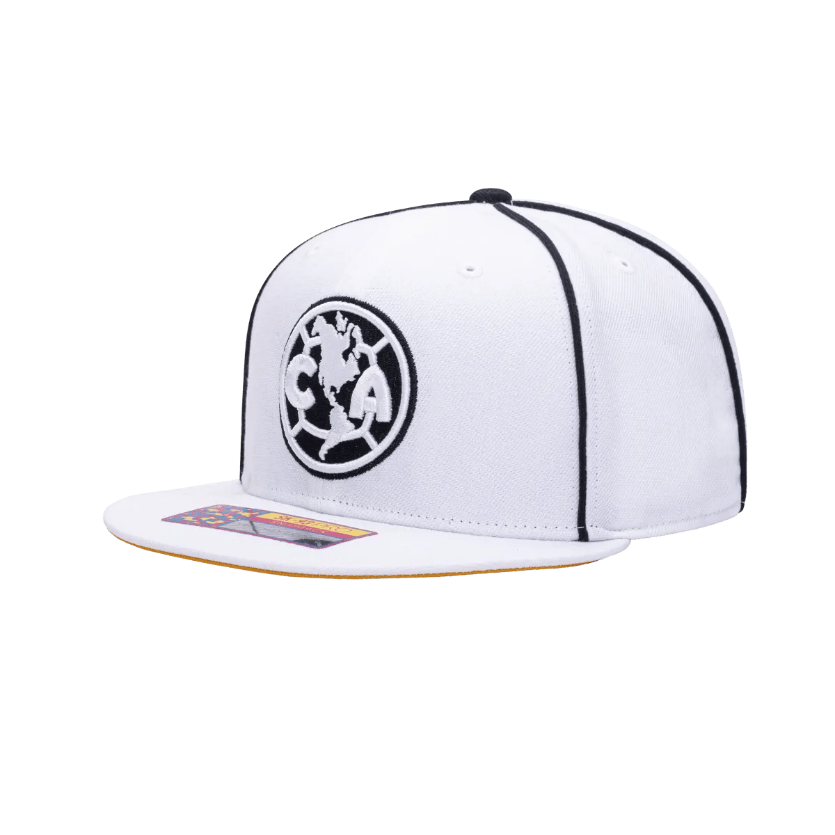 Fan Ink Collection Club America Cali Day Snapback Hat - White-Black