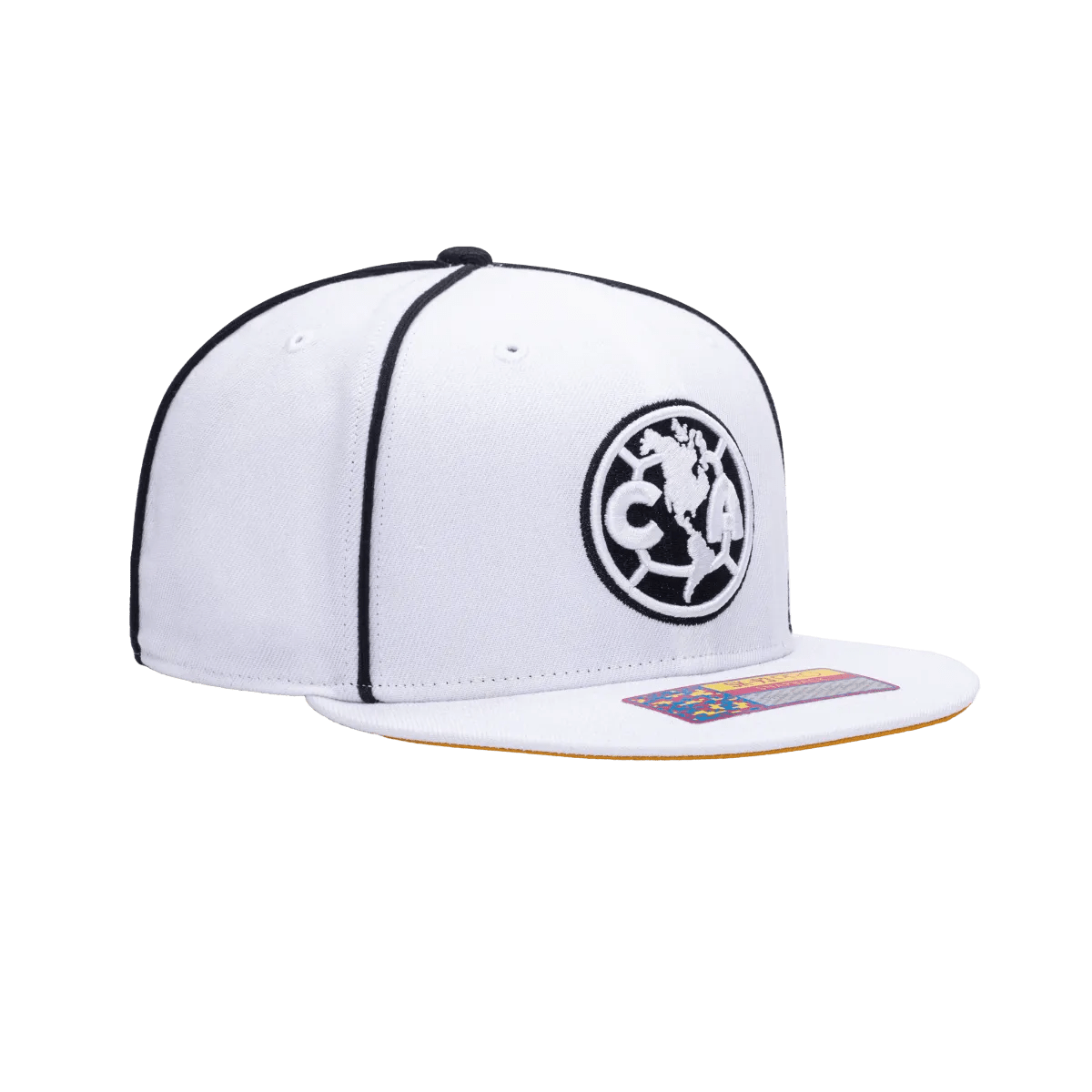 Fan Ink Collection Club America Cali Day Snapback Hat - White-Black