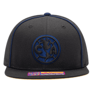Fan Ink Collection Club America Cali Night Snapback Hat - Black-Blue