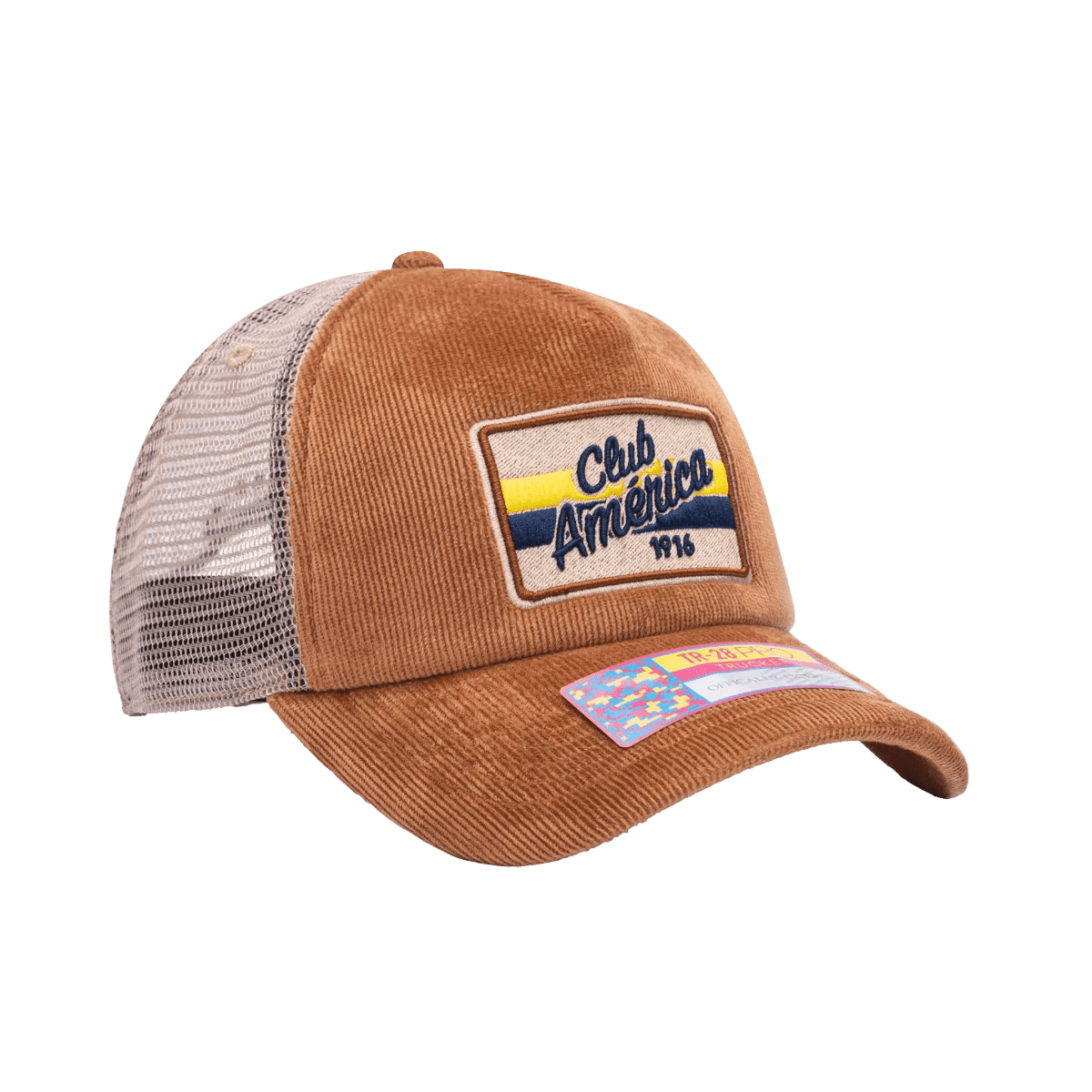 Fan Ink Collection Club America Camionero Trucker Hat - Brown