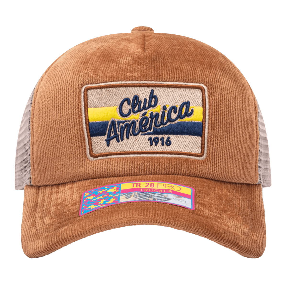 Fan Ink Collection Club America Camionero Trucker Hat - Brown