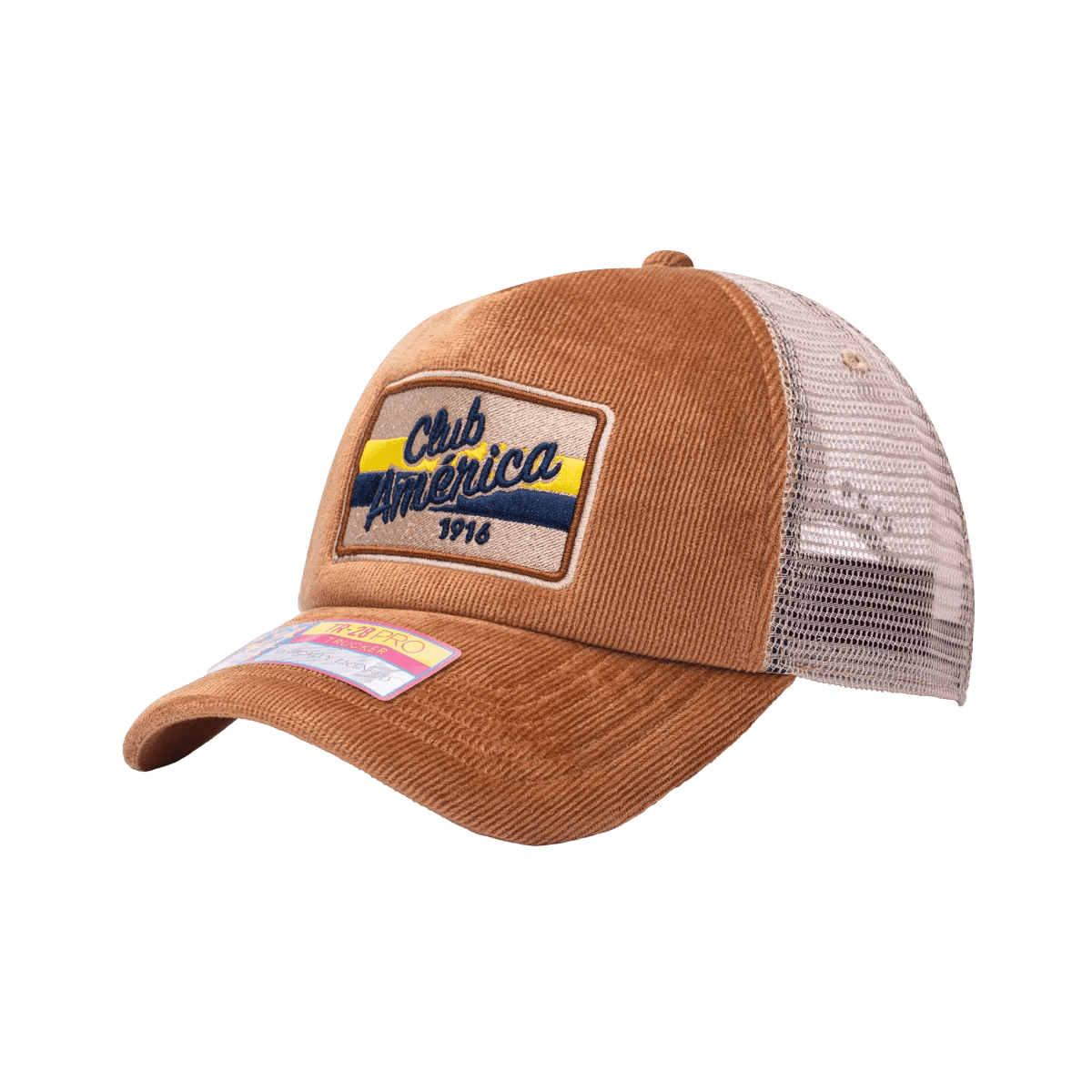 Fan Ink Collection Club America Camionero Trucker Hat - Brown