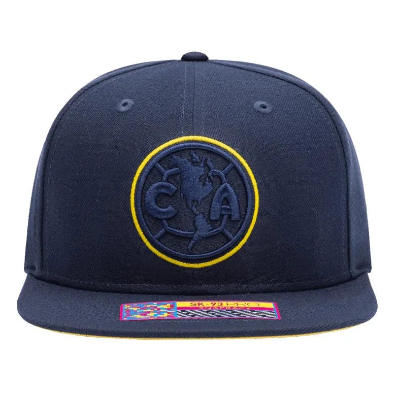 Fan Ink Collection Club America Eclipse Snapback Hat - Navy