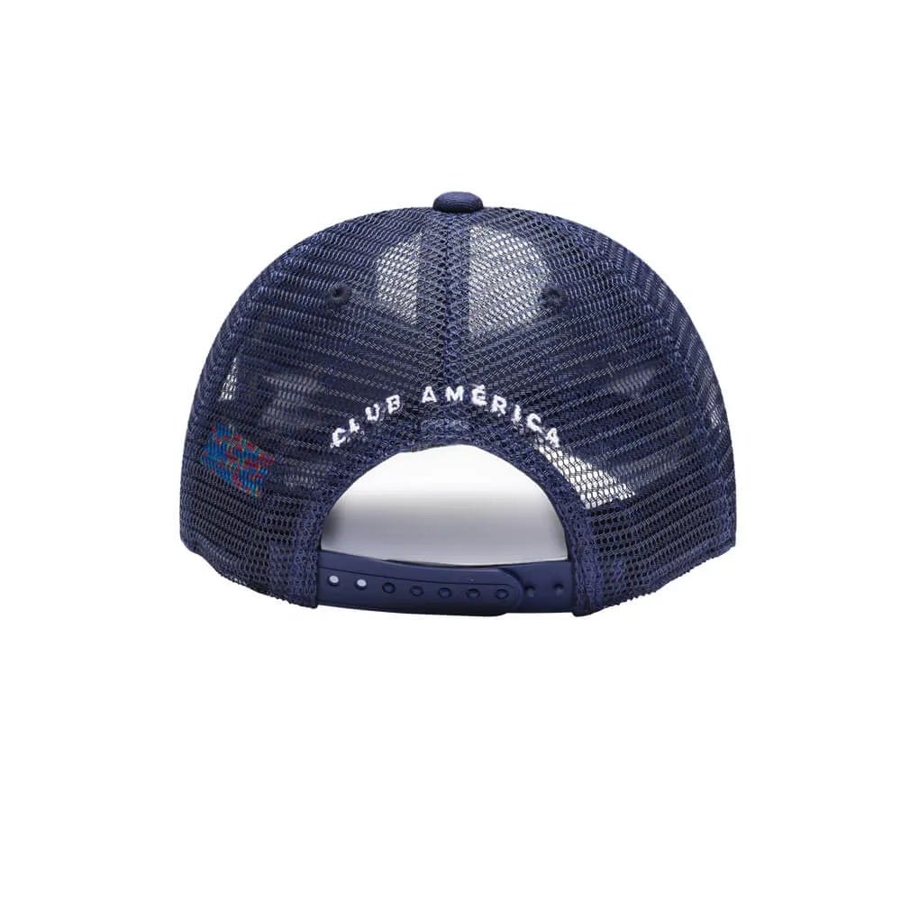 Fan Ink Collection Club America Scout Trucker Hat - White-Navy