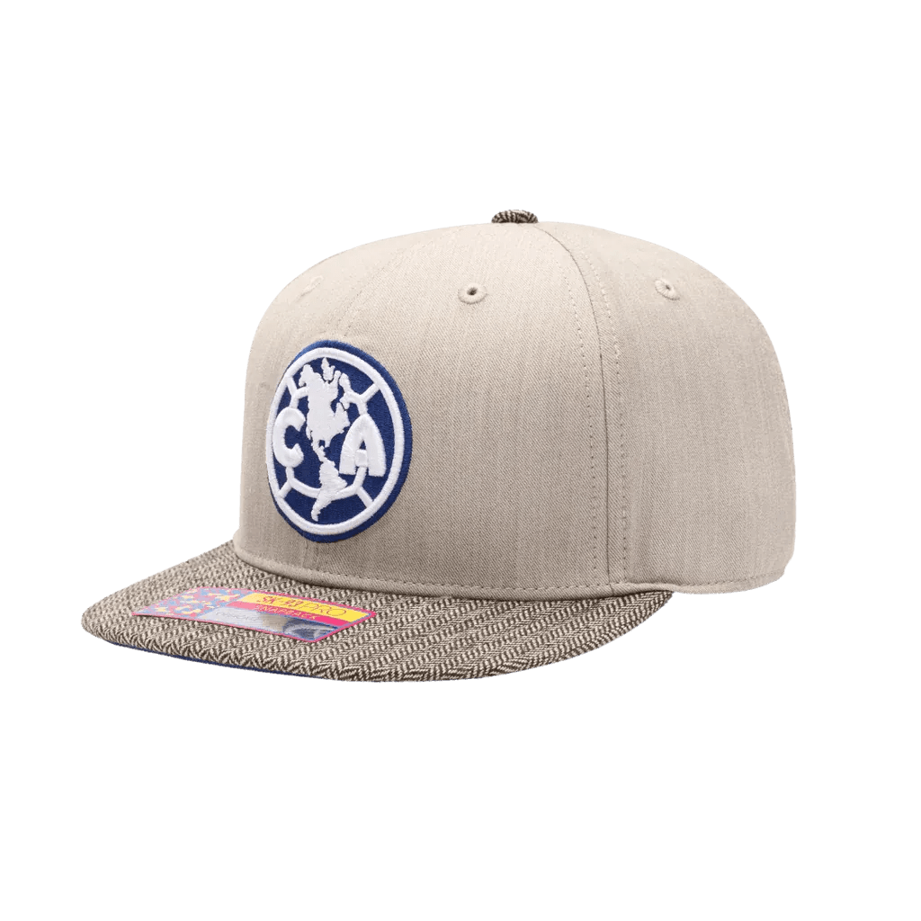 FI Collection Club America Snapback Hat - Beige (Front - Lateral 1)