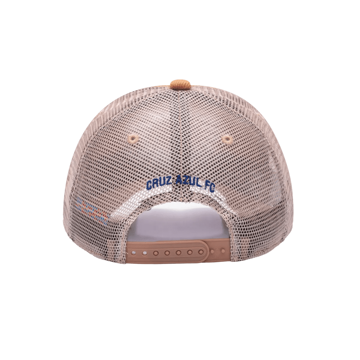 FI Collection Cruz Azul Camionero Trucker Hat - Brown (Back)