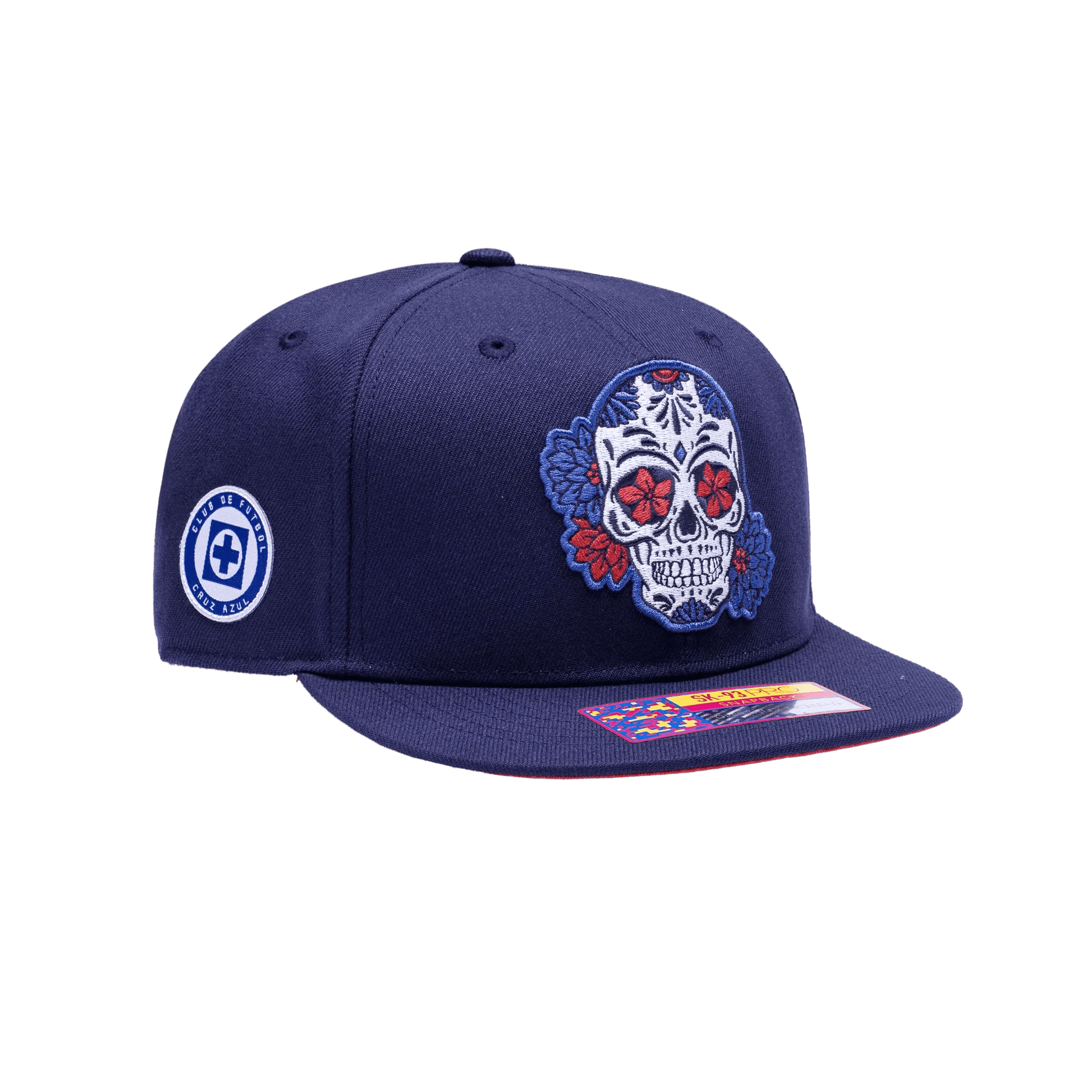 FI Collection Cruz Azul Me Da Mi Calaverita Snapchat Hat (Lateral - Side 2)