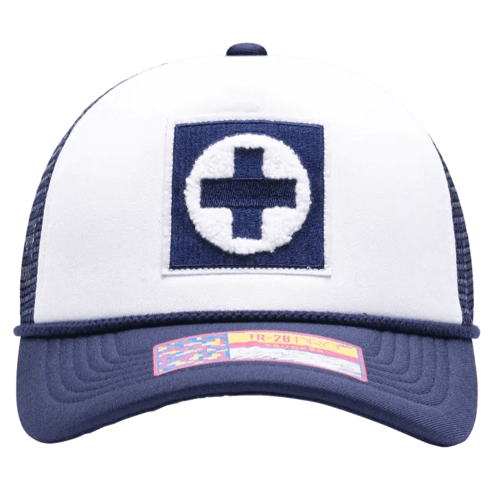 FI Collection Cruz Azul Scout Trucker Hat - Navy-White (Front)