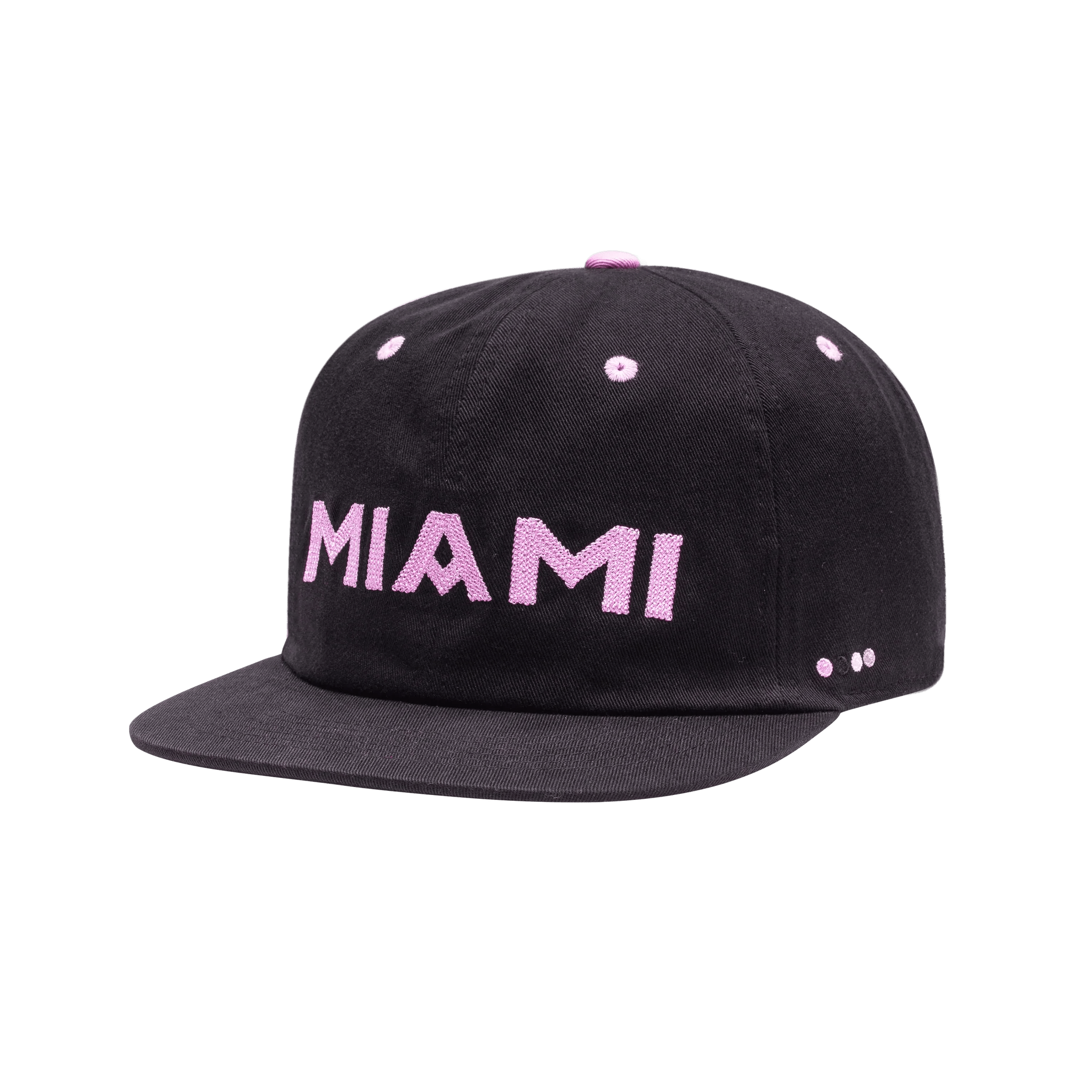 Fan Ink Collection Inter Miami Bankroll City Snapback Hat (Lateral - Front 1)
