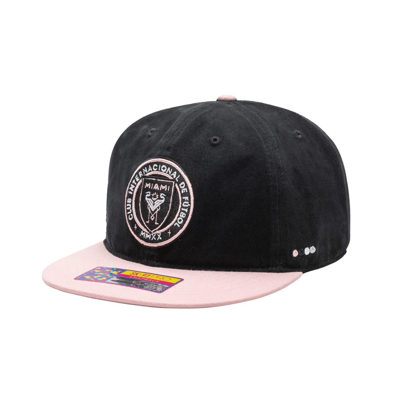 Fan Ink Collection Inter Miami Swingman Snapback Hat (Lateral - Side 1)