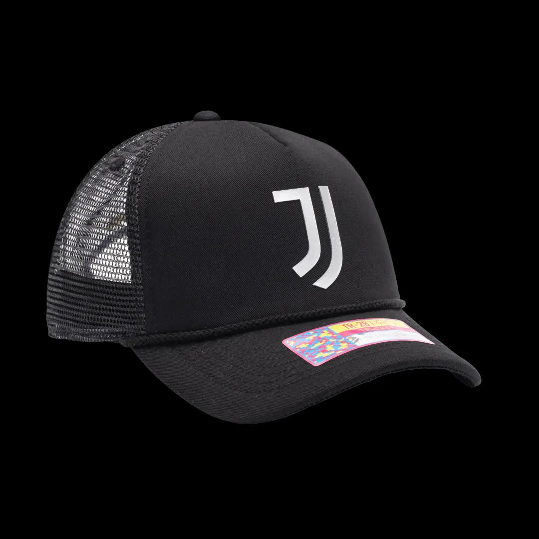 FI Collection Juventus Atmosphere Trucker Hat - Black (Diagonal 2)