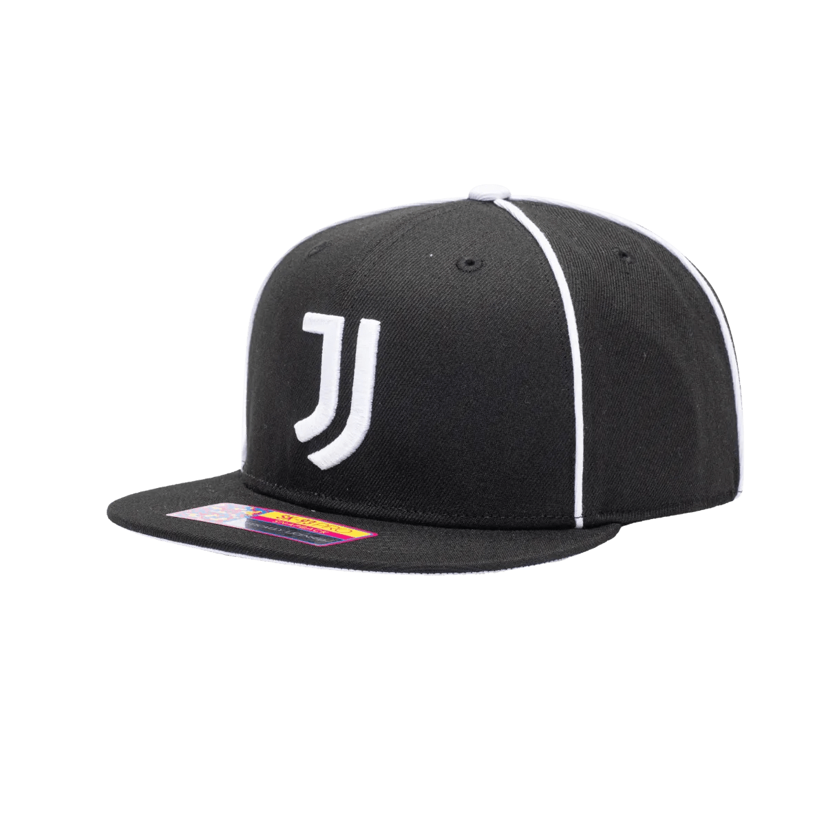 Fan Ink Collection Juventus Cali Night Snapback Hat - Black-White