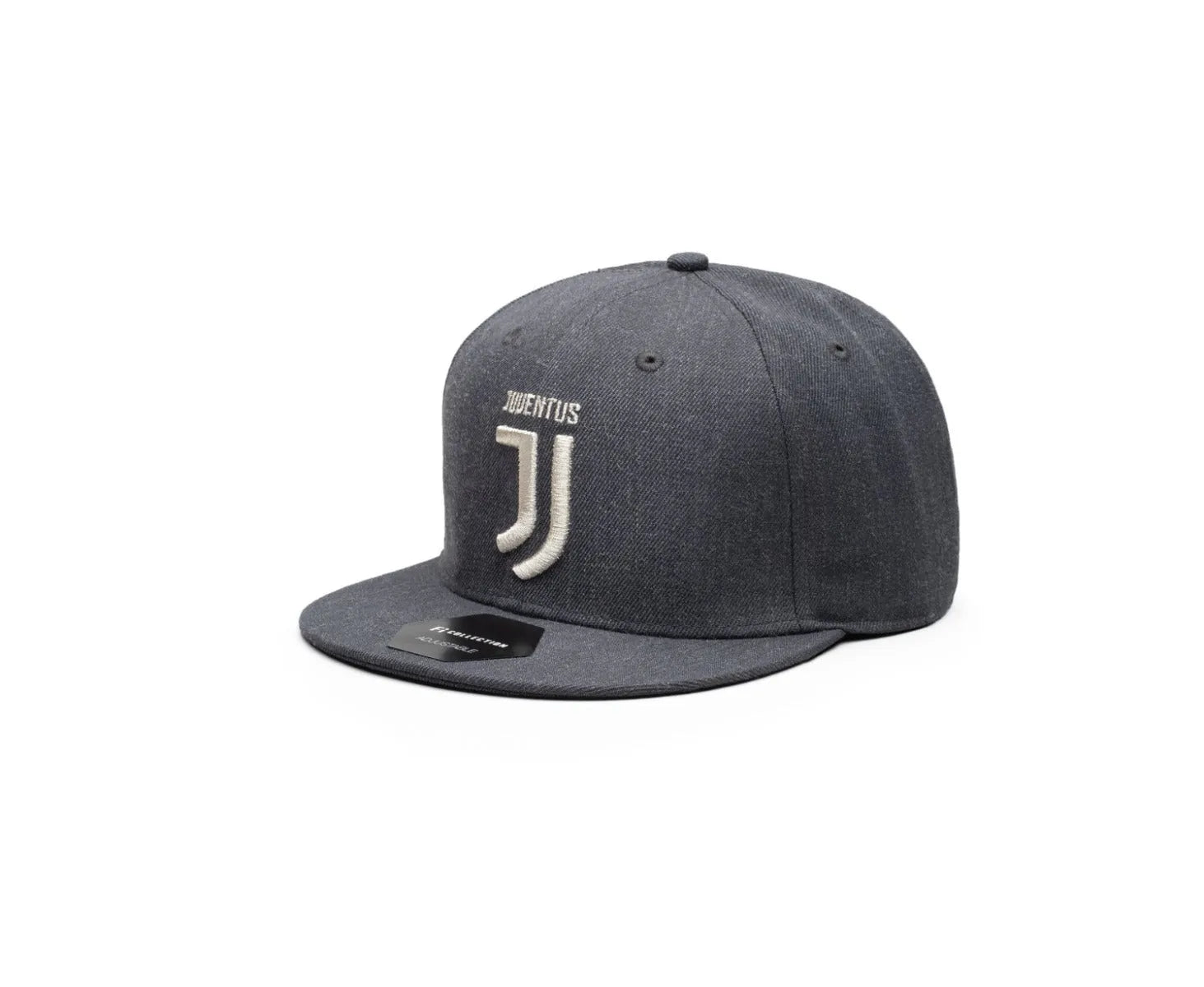 Fan Ink Collection Juventus Platinum Snapback Hat - Heather Black