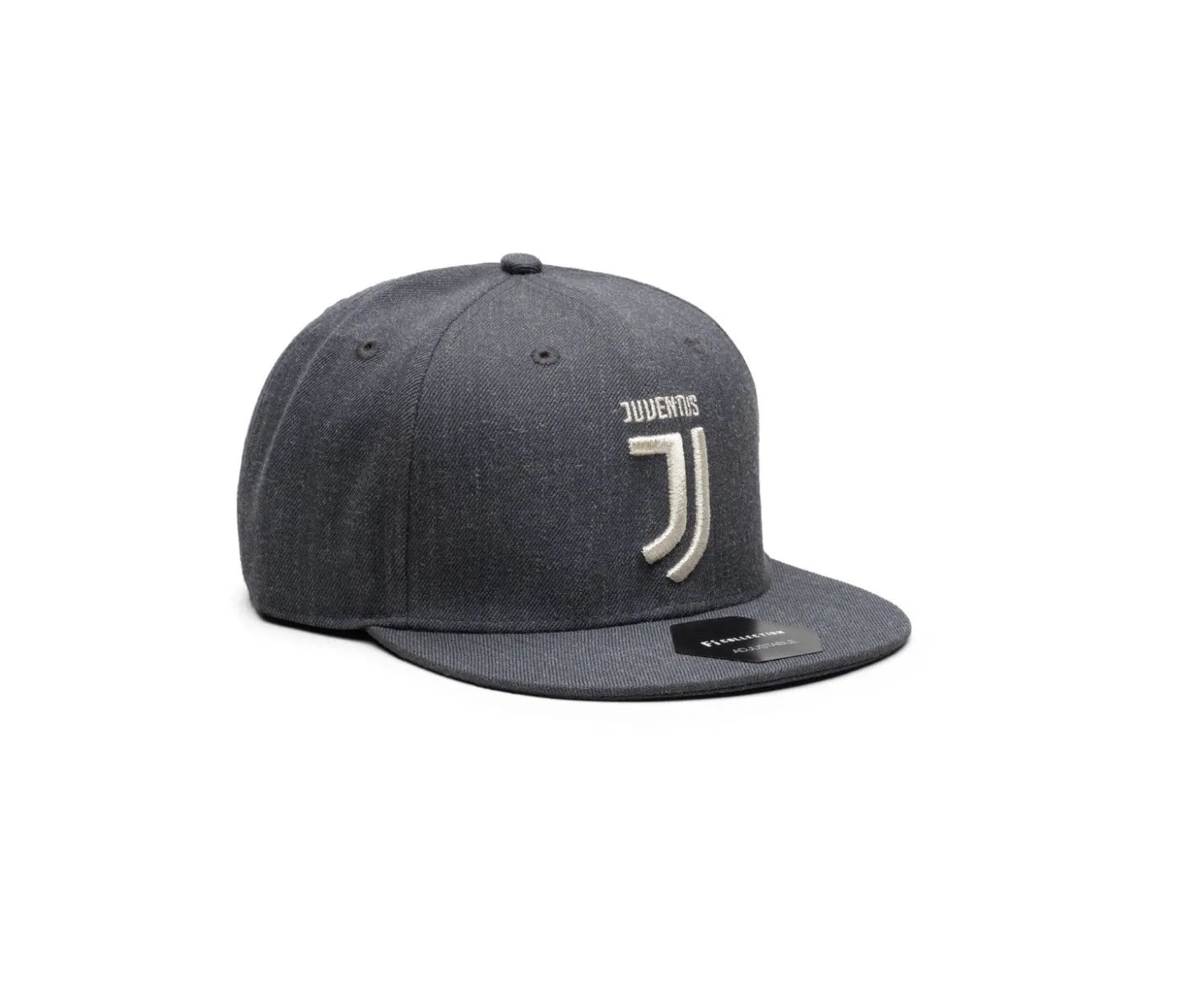 Fan Ink Collection Juventus Platinum Snapback Hat - Heather Black