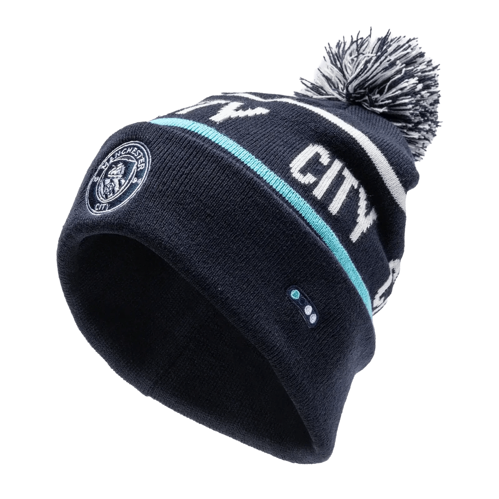 Fan Ink Collection Manchester City Beyond The Noise Beanie (Lateral - Front)