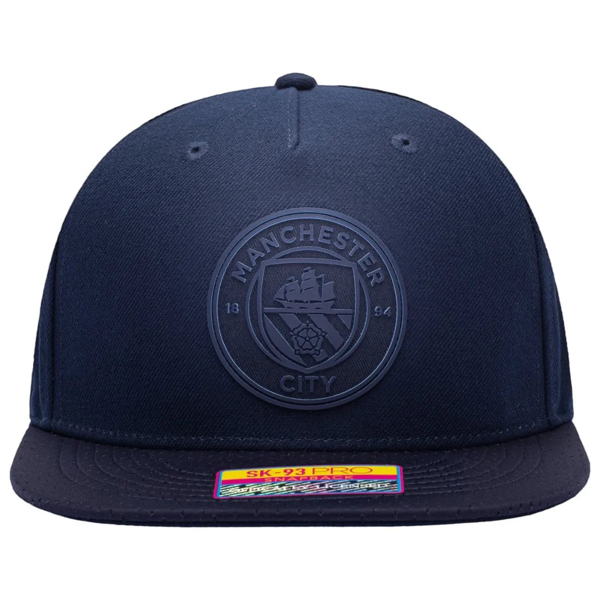 FI Collection Manchester City Elite Snapback Hat - Navy (Front)