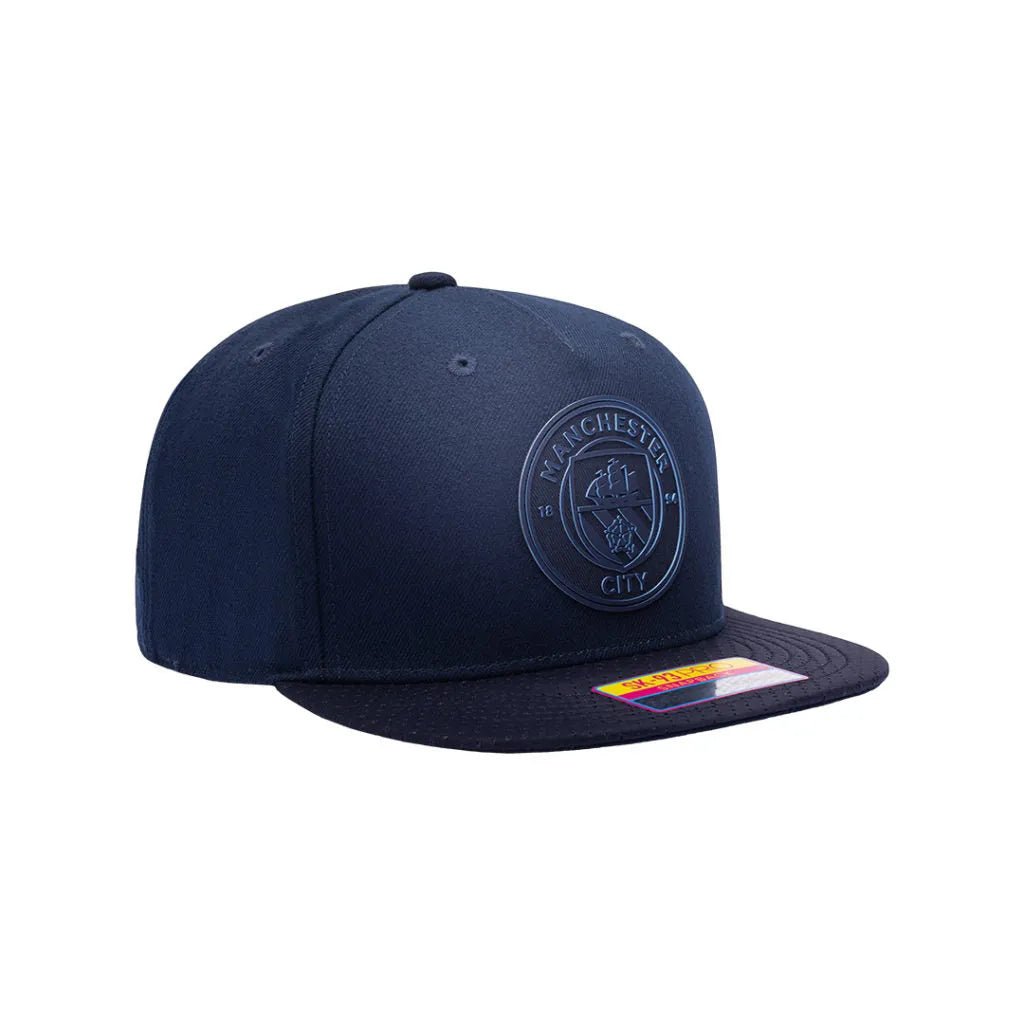 FI Collection Manchester City Elite Snapback Hat - Navy (Diagonal 2)