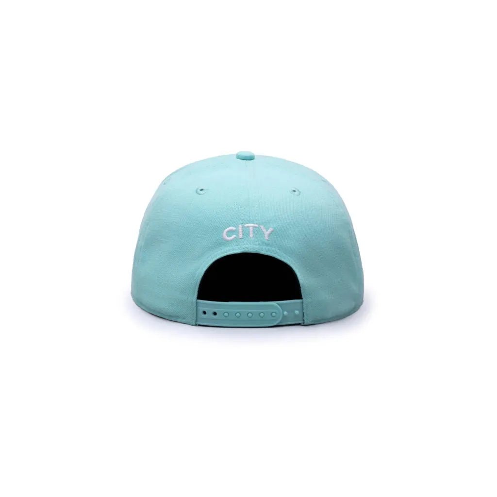 Fan Ink Collection Manchester City Retro Capsule Snapback Hat - Blue Tint