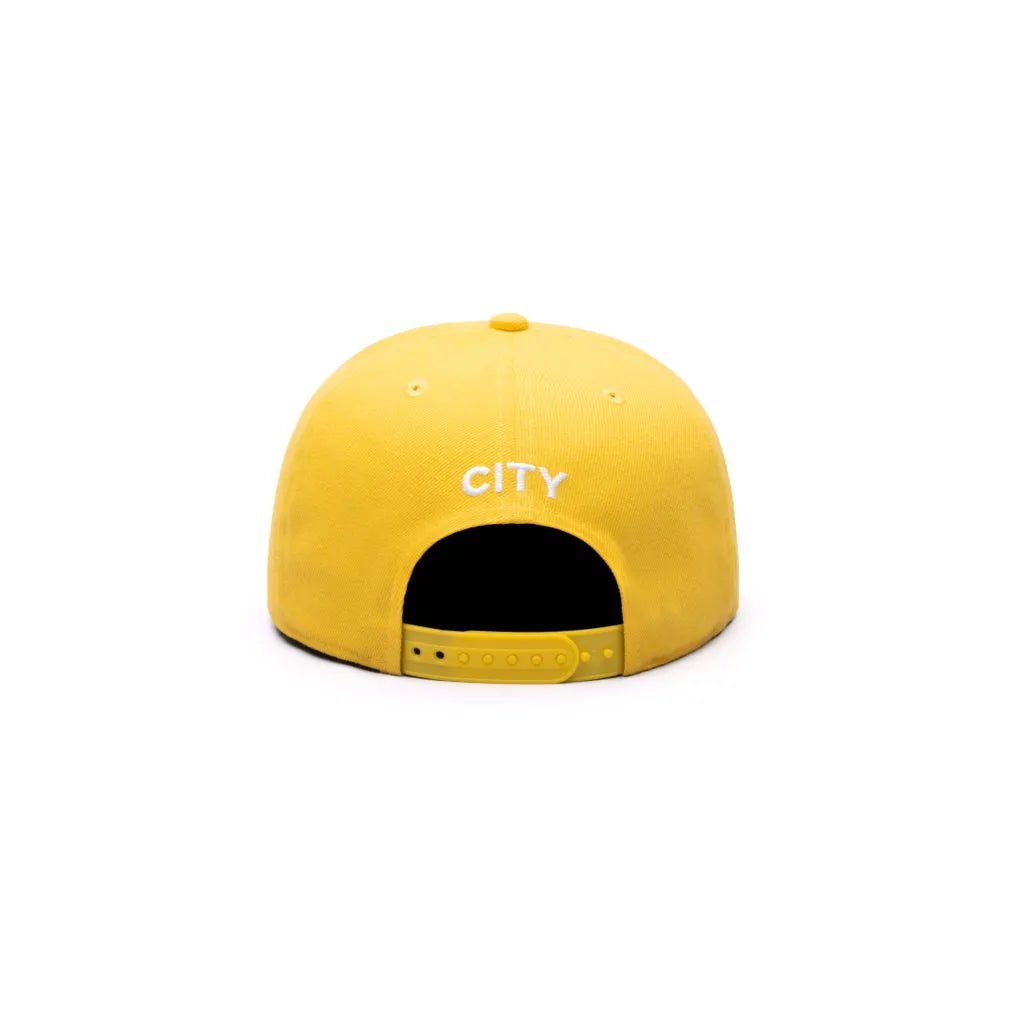 Fan Ink Collection Manchester City Retro Capsule Snapback Hat - Cyber Yellow