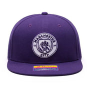 Fan Ink Collection Manchester City Retro Capsule Snapback Hat - Purple