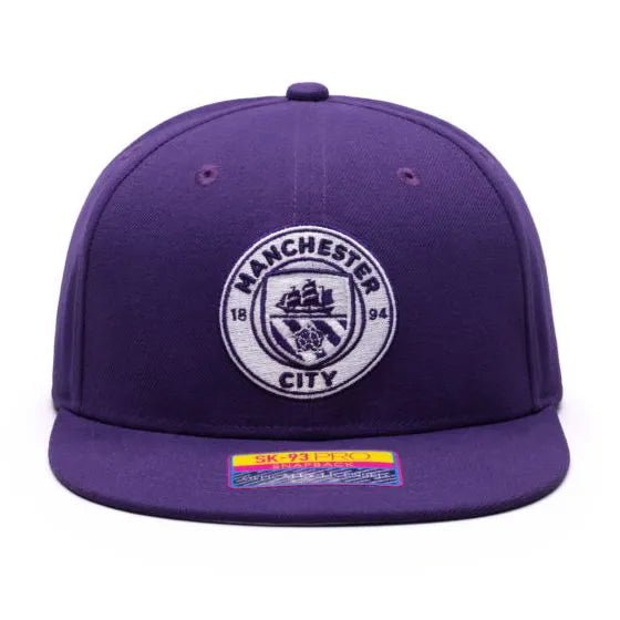 Fan Ink Collection Manchester City Retro Capsule Snapback Hat - Purple