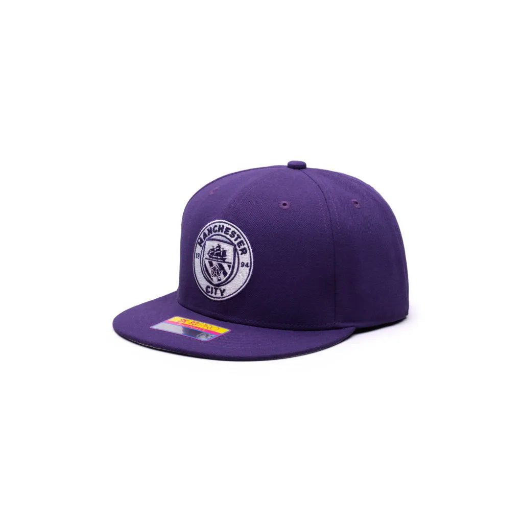 Fan Ink Collection Manchester City Retro Capsule Snapback Hat - Purple