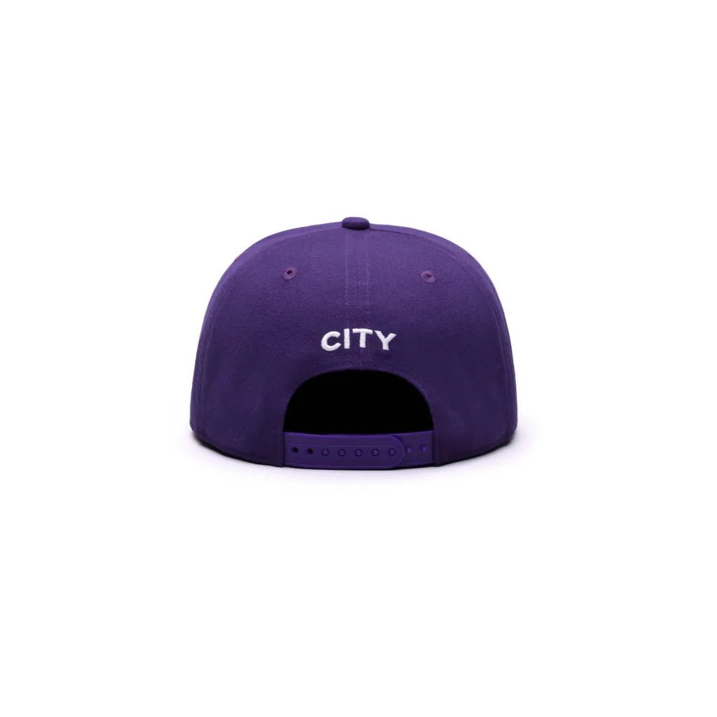 Fan Ink Collection Manchester City Retro Capsule Snapback Hat - Purple