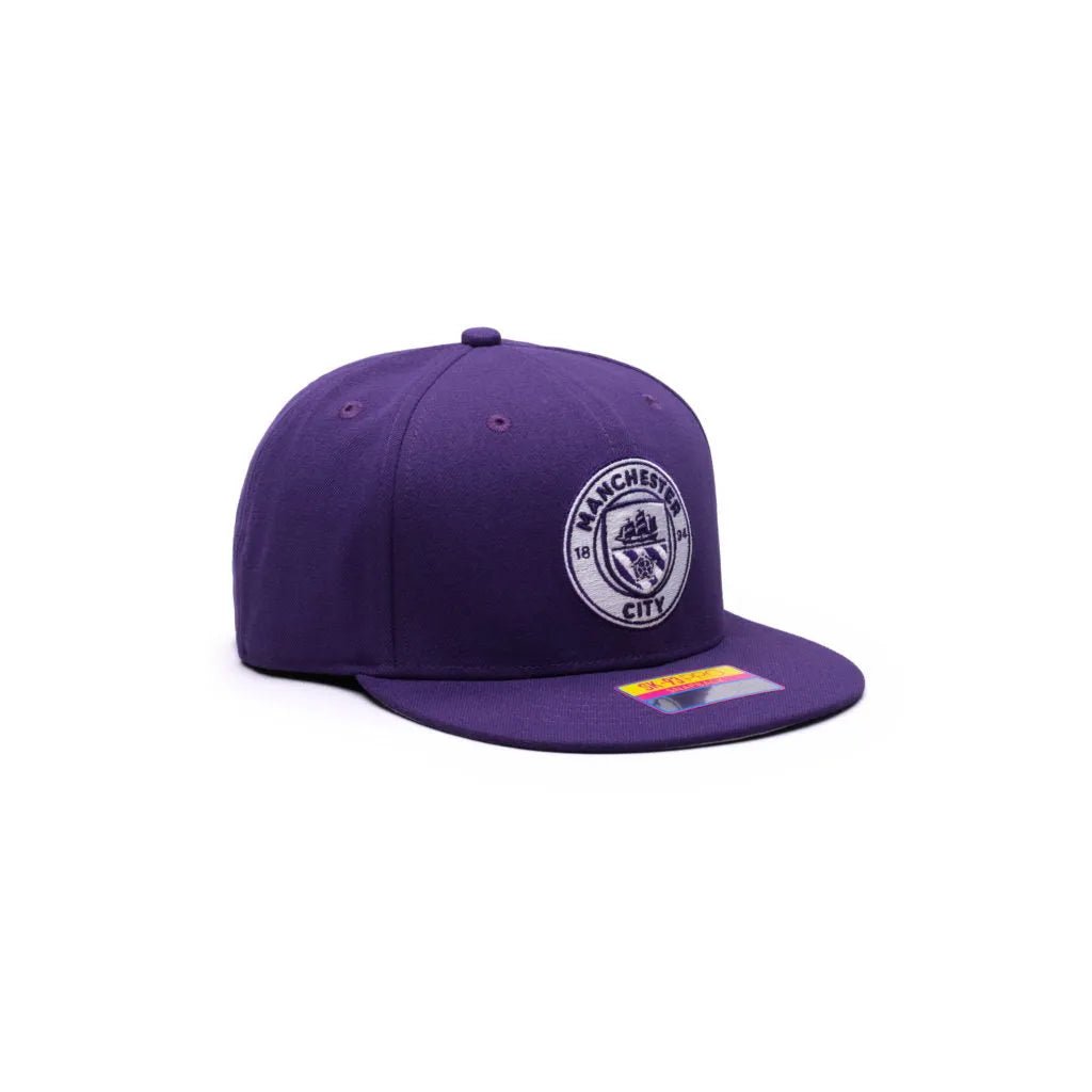 Fan Ink Collection Manchester City Retro Capsule Snapback Hat - Purple