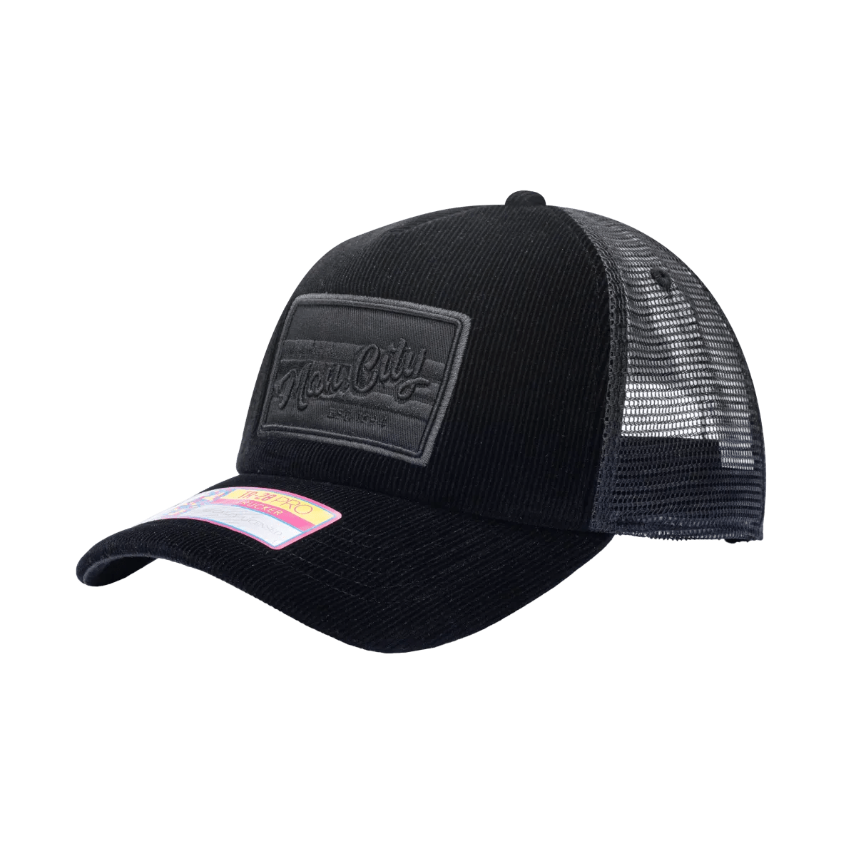 FI Collection Manchester City Signature Trucker Hat - Black (Diagonal 1)