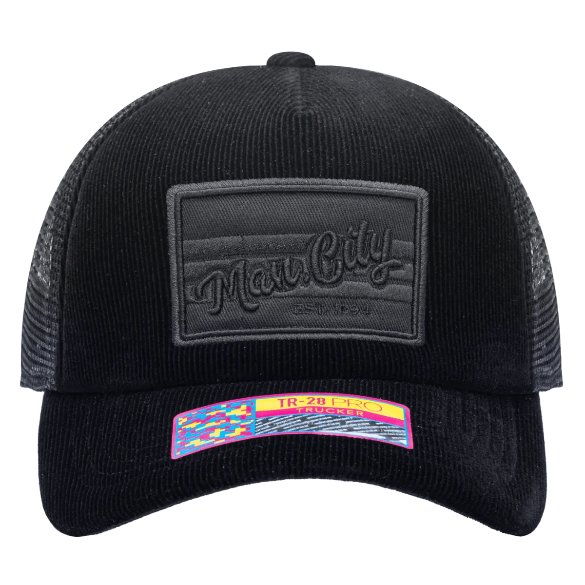 FI Collection Manchester City Signature Trucker Hat - Black (Front)