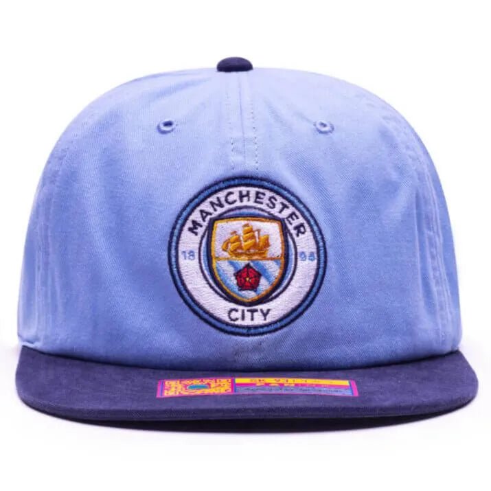 Fan Ink Collection Manchester City Swingman Snapback Hat (Front)