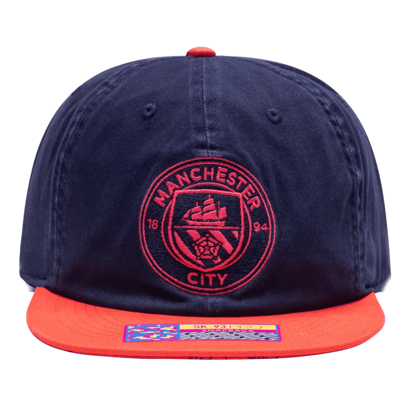 Fan Ink Collection Manchester City Wander Snapback Hat (Front)