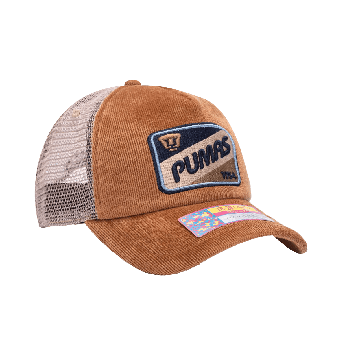 FI Collection Pumas Camionero Trucker Hat - Brown (Diagonal 2)