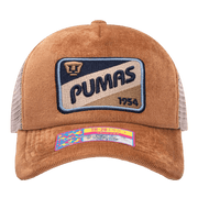 FI Collection Pumas Camionero Trucker Hat - Brown (Front)