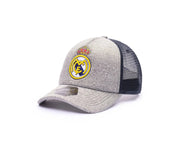 Fan Ink Collection Real Madrid Grayline Trucker Hat - Grey-Navy