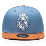 Fan Ink Collection Real Madrid Orion Snapback Hat - Light Blue-Brown