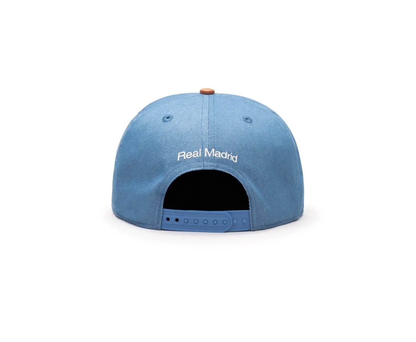 Fan Ink Collection Real Madrid Orion Snapback Hat - Light Blue-Brown